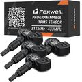 4x Foxwell Reifendrucksensor XRDE841 RDKS TPMS Schwarz für Mercedes C216 W219