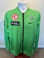 Melbourne Stars Nike grün Laufjacke mit durchgehendem Reißverschluss Cricket Herren Größe Large