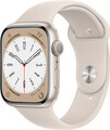 Apple Watch Series 8 45 mm Aluminiumgehäuse polarstern am Sportarmband polarster