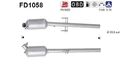 Ruß-/Partikelfilter, Abgasanlage AS FD1058 für MERCEDES-BENZ