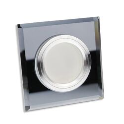 LED Einbaustrahler GU10 230V 1-9W rund eckig Einbauspot Glas 60-70mm Bohrloch