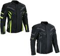 Herren Touren Motorradjacke Textil Heyberry fluorgrün schwarz grau Gr. M - 3XL