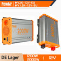 PowMr 1200W/2000W Reiner Sinus Wechselrichter Spannungswandler 12V auf 230V USB