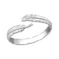 Feder Ring offen  echt Sterling Silber 925 verstellbar Geschenk  Wickelring Boho