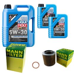 MANN Inspektionspaket 7 L LIQUI MOLY Longtime High Tech 5W-30 für Opel Campo