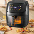 8L Heißluftfritteuse Heissluft Fritteusen Air Fryer Digital Fritteuse 1800W XXL