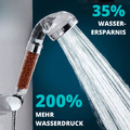 Wassersparender Duschkopf, Anti-Kalk-Handbrause mit Filter, Hochdruck-Duschkopf