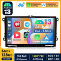 Android 13 Autoradio Carplay GPS DAB+ Für VW Golf 5 6 Plus Polo 6R Touran Tiguan