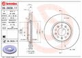 2x Bremsscheibe Ø321mm vorne Innenbelüftet für Opel Insignia B Caravan 2.0 CDTi