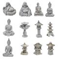 Dekofigur Buddha, Pagode Miniatur Göttin Asia Zen-Garten Wellness, Hobbyfun 3870