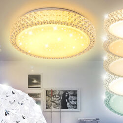 Deckenlampe Design LED Schlaf Wohn Zimmer Sterne weiß Flur Küchen Lampen Diele