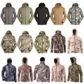 Funktionsjacke Softshell-Windjacke mit Camouflage-Muster Wanderjacke für Herren