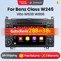 Für Mercedes Benz A/B Klasse Viano VITO GPS Android 13 DVD Autoradio NAVI 4+64G