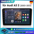 Für Audi A3 S3 RS3 2003-2013 Autoradio Carplay GPS Navi WIFI 4+64G Android13 DSP