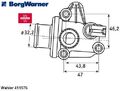 BorgWarner (Wahler) 411576.87D Thermostat für Kühlmittel Thermostat 