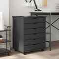 vidaXL Rollschrank mit Schubladen MOSS Grau Massivholz Kiefer neu