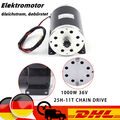 1000 W DC 36 V Elektromotor Elektro Motor Bürstenmotor für E-Bike Elektroroller