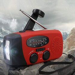 Solar Radio Handkurbel Handy Ladegerät Notfall Radio AM/FM mit LED Taschenlampe