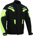 Herren Motorrad Textiljacke mit Protektoren schwarz Wind und Wasserdicht Jacke