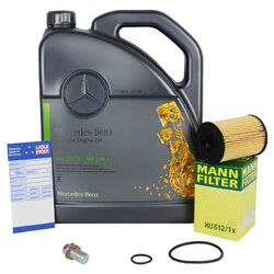 Mann Ölfilter + 5L Mercedes 229.51 5W30 für W169 W245 150-200 Turbo HU612/1x