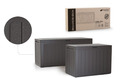 Kissenbox Gartenbox Auflagenbox Box Gartentruhe Boardebox Anthrazit Braun