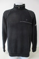 Sweatshirt, Reißverschluss am Ausschnitt, DANIEL HETCHER, Baumwolle, grau, X Large, passt 44" Brustumfang