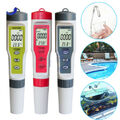 Digital PH/EC/TDS/TEMP Tester Water Quality Monitor Water pH Tester + Test Paper