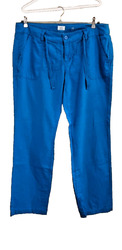 * s.Oliver *  Leinen-Mix Hose * Abby *  W 44 L 32 * blau / türkis *