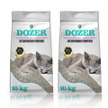 2x 10kg = 20kg Dozer Katzenstreu Sensitive mit Babypuderduft Klumpstreu Premium