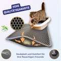 Katzenmatte Katzenklo Matte Katzenstreu Sammler Unterlage 2 schicht wasserdicht