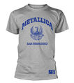 T-Shirt Metallica College Crest grau OFFIZIELL