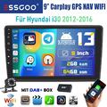 DAB+ Für Hyundai I30 2012-2016 64G Android13 Autoradio Carplay GPS Navi WIFI KAM