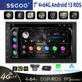 DAB+ 2 DIN 4+64G Android 13 Carplay Autoradio RDS Bluetooth GPS Navi WiFi FM KAM