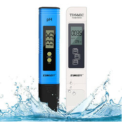 LCD Digital PH TDS EC Wert Wasser Tester Meter Messgerät Aquarium Pool Prüfer DE