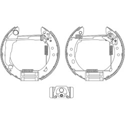 ORIGINAL® Textar 84047200 Bremsbackensatz Hinten passend für Nissan MICRA II