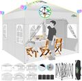 COBIZI Faltpavillon 3x3m Pop up Pavillon Wasserdicht UV-Schutz Gartenpavillon