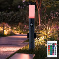 Außenleuchte Stehlampe Gartenlampe Bewegungsmelder Fernbedienung dimmbar RGB LED