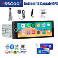 1DIN Apple Carplay Android 13 Autoradio GPS Navi Bluetooth Mit RDS SWC WIFI 32GB