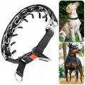 S-XL Hundehalsband Verstellbarer Training Zacken-Pinch-Kette -Nylon Mit Stahl