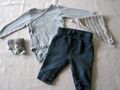 5tlg. Baby-Set: Baby-Jeans u. Wickelbody von H&M,  Gr. 56, Newborn