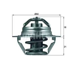 ORIGINAL® Mahle Thermostat, Kühlmittel für Opel: VIVARO A Bus VIVARO A Kasten