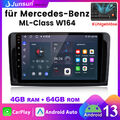 Android13 Autoradio GPS für Mercedes-Benz W164 ML300 ML350 8-Kern 4+64GB CarPlay