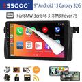 9" 32GB Carplay Android 13 Autoradio GPS Navi BT Für BMW E46 3er 318 320 325 M3