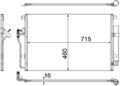 MAHLE Kondensator, Klimaanlage AC 553 001S für MERCEDES-BENZ VW