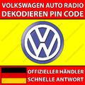 ✅VW RADIO DEKODIEREN PIN CODE TOURAN CADDY UP TOUAREG CADDY RNS 315 510 RCD 510✅