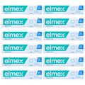 Zahnreinigung Elmex Sensitive 12x 75ml Zahnpasta mit Aminfluorid- Jahresbestand