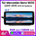 12,3" 8+128GB Autoradio Für Mercedes Benz E-Klasse W212 NTG 5.0 GPS NAVI Carplay