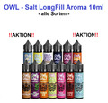 Owl Salt Longfill 10ml Aroma in 60ml Flasche  Long-Fill Overdosed