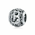 BAMOER 925 Sterling Silber Wort Buchstabe A-Z Armband Charm Beads Anhänger DIY