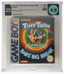 GameBoy Tiny Toon Adventures Babs' Big Break WATA Grading CIB 85 DE mit OVP wieN